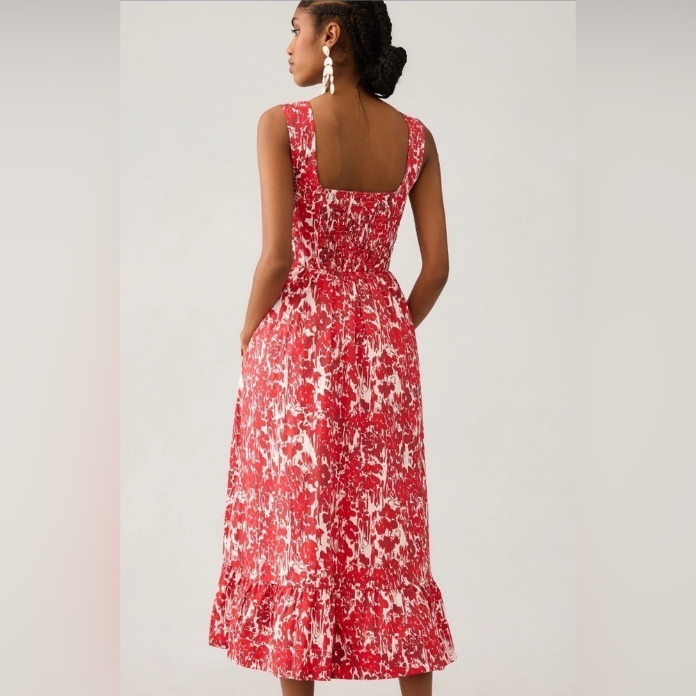 Aureta Square-Neck Corset A-Line Dress | Anthropologie size Large NWT - Picture 5 of 16